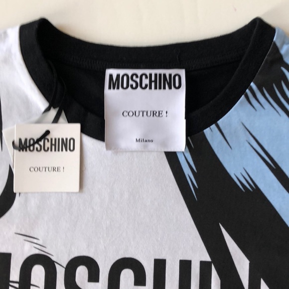Moschino Tears Women Tee Fitted Sz M (8) NWT - Picture 7 of 7